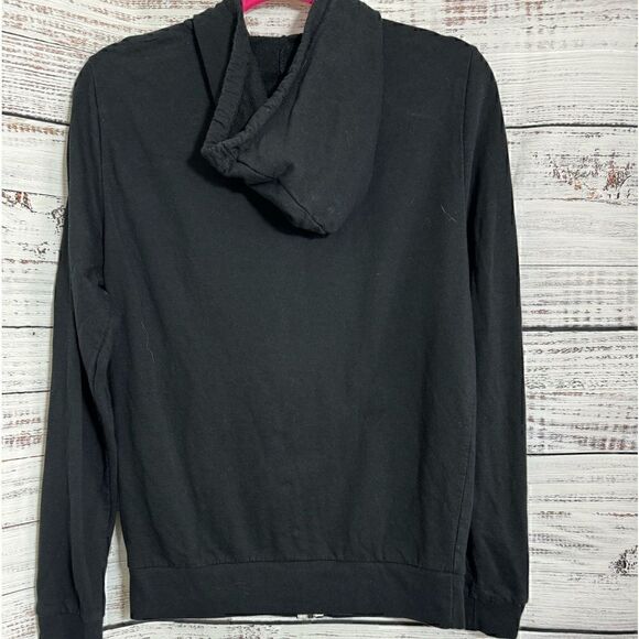 Marine layer Sweatshirt Womens Size XS zip up hoodie cotton Model Blend Black - Picture 3 of 11